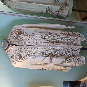 Coldwater Creek Silk Indian Style Jacket